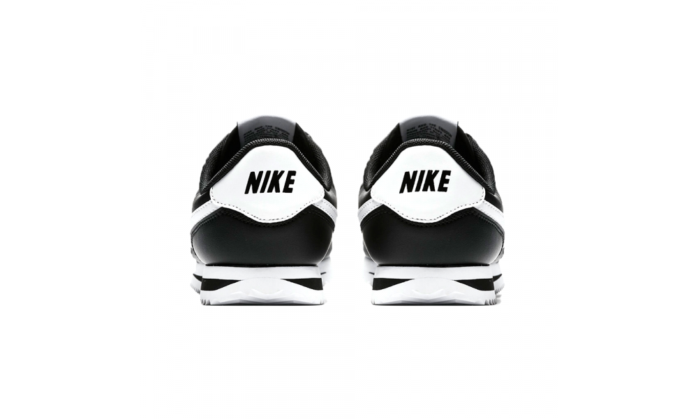 Nike classic cortez black white deals